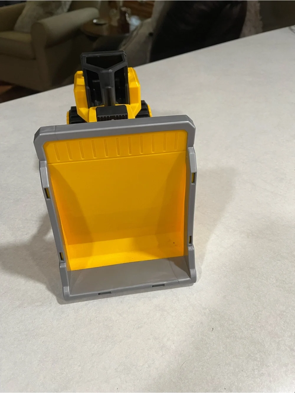 Yellow Kids Bulldozer Toy with Moving Tracks